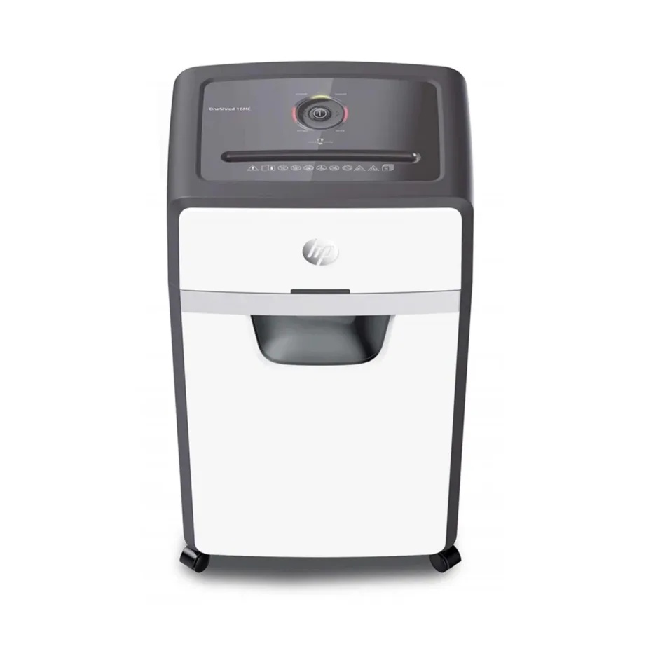 HP OneShred 16MC 16-lehelise võimekusega P-5 mikro-lõikega paberihunt, 30L helehall, krediit- ja klambrikaartide jaoks, rullikutega, 424x295x645 mm – 4