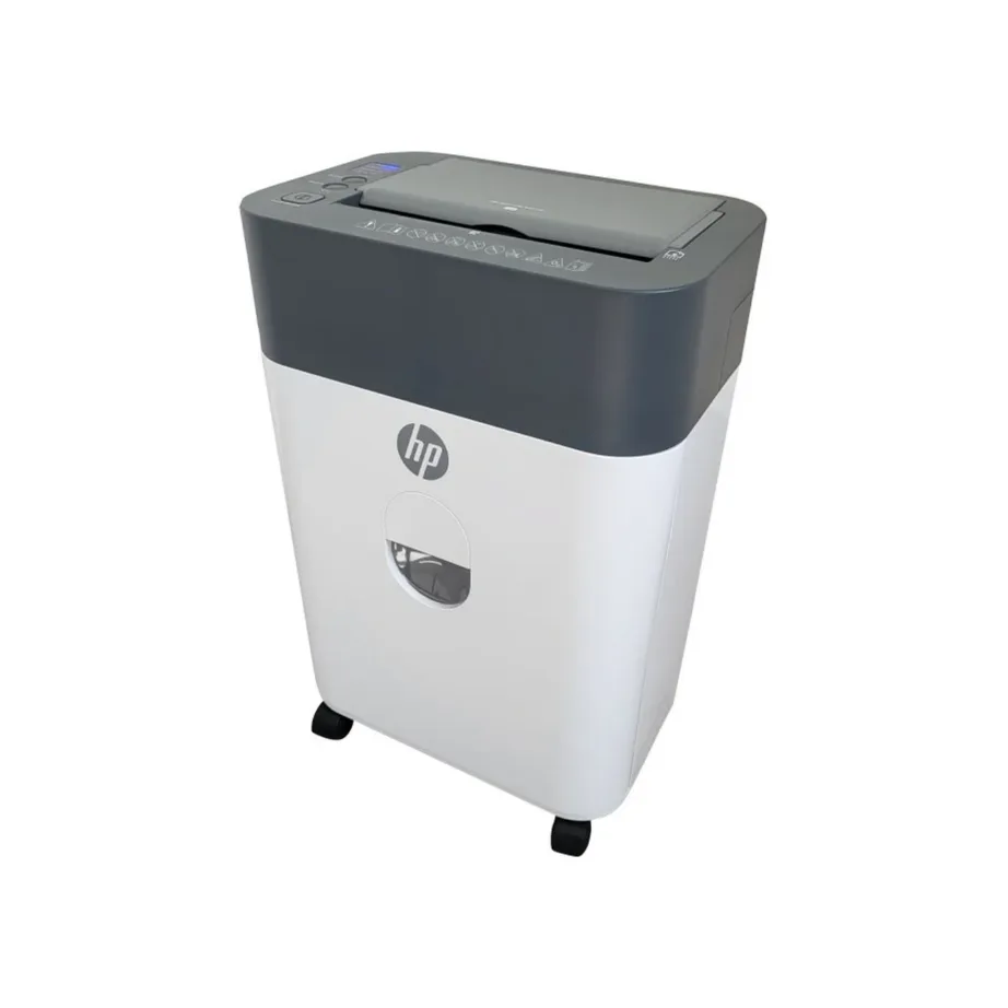 HP ONESHRED Auto 100CC 17L valge-hall mikrolõikega paberihunt, P-4, automaatse toitesöötjaga, 100 lehe hävitusvõime, 331x218x502 mm – 13