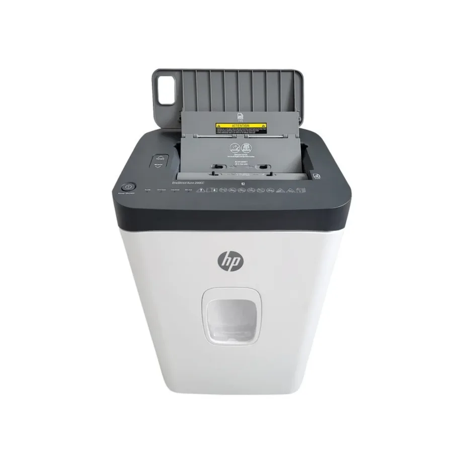 HP OneShred Auto 200CC 28L valge-hall mikro-lõikega paberihunt 200-lehe automaatsööt HPN2819200CCOF-05 P-4 turbetase – 5