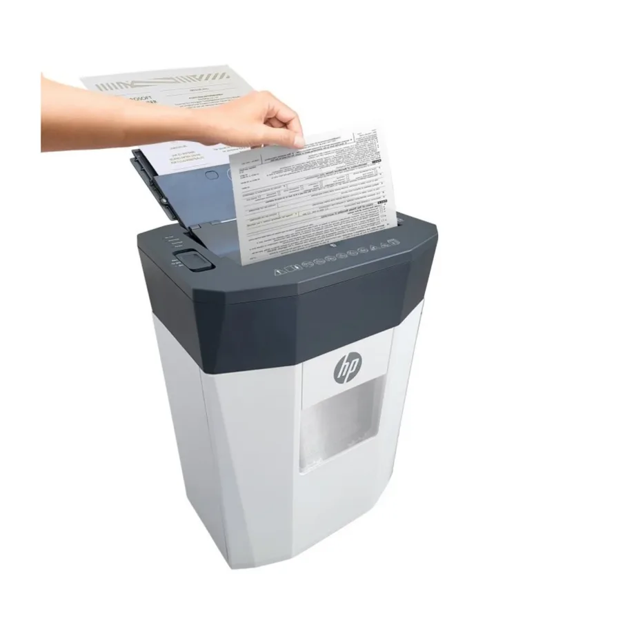 HP ONESHRED Auto 80CC 15L valge-hall P-4 mikrohakkur automaatse etteandega paberi- ja klambripurustaja (HPN281780CCOF-05, 80 lehte, 4,3×12 mm) - 11