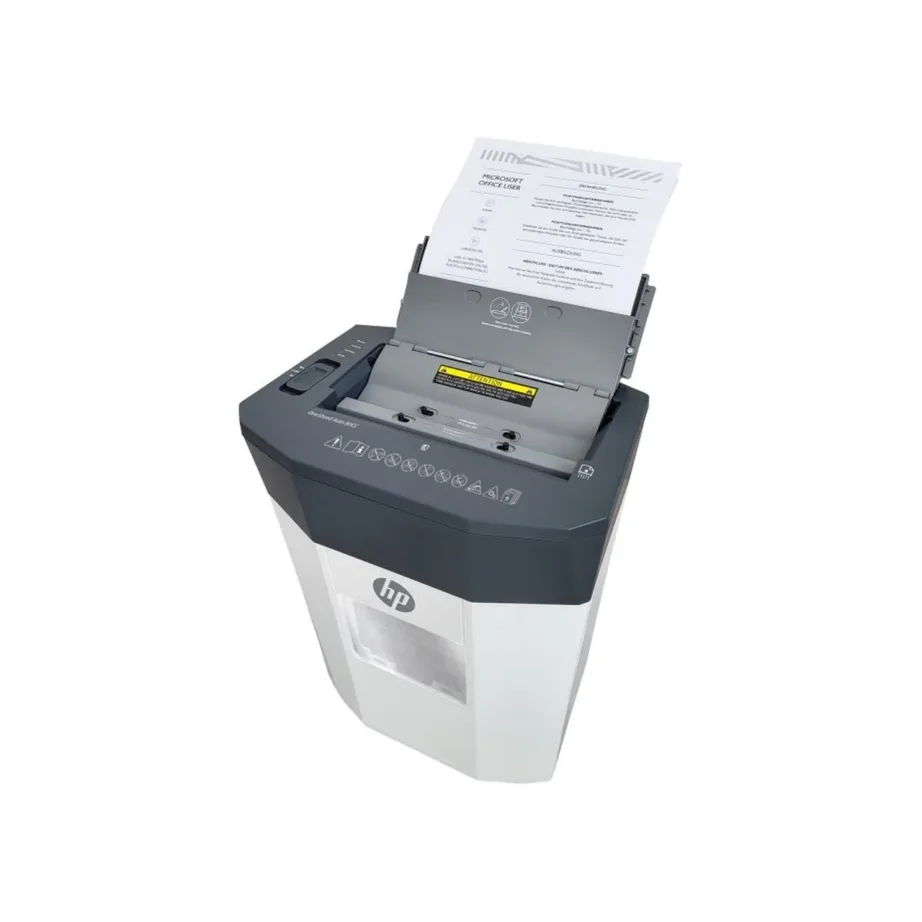 HP ONESHRED Auto 80CC 15L valge-hall P-4 mikrohakkur automaatse etteandega paberi- ja klambripurustaja (HPN281780CCOF-05, 80 lehte, 4,3×12 mm) - 14