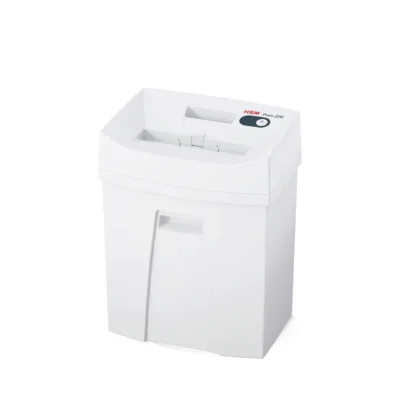 HSM Pure 220 valge 22,5 cm P-4 paberipurustaja, 7 lehte, osakesteks lõikamine, A4 ja krediitkaartidele