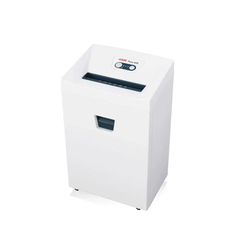 HSM Pure 420 valge 4,5x30 mm osakesteks lõikav 24 cm töölaiusega dokumendipurustaja P-4, 35L