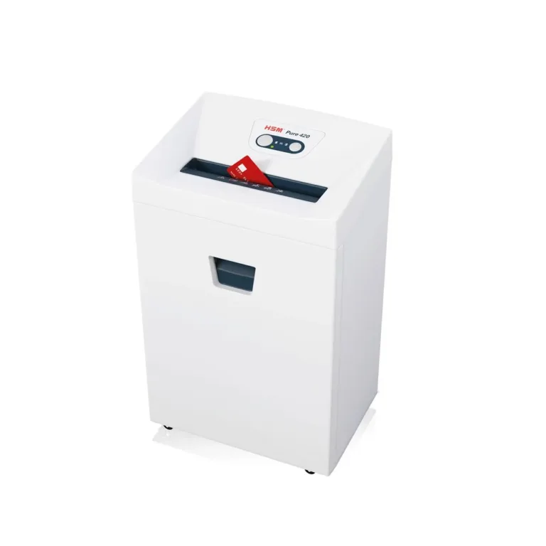 HSM Pure 420 valge 4,5x30 mm osakesteks lõikav 24 cm töölaiusega dokumendipurustaja P-4, 35L