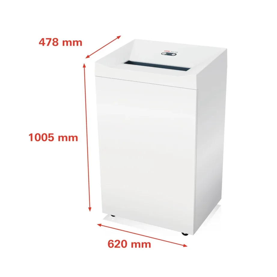 HSM Pure 940 165L valge osakesteks lõikav paberi- ja andmekandjapurustaja 3,9×40 mm, 35 lehte, 40 cm tööala – 3