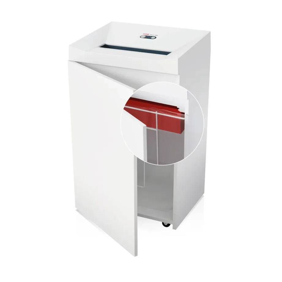 HSM Pure 940 165L valge osakesteks lõikav paberi- ja andmekandjapurustaja 3,9×40 mm, 35 lehte, 40 cm tööala – 8