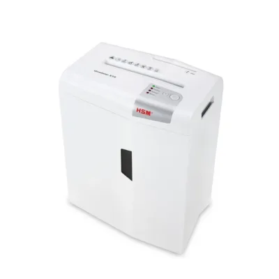 HSM shredstar X10 10-leheline 4,5x30 mm paberihävitaja CD-de lõikuriga, 20L mahuti, P-4 turbetase, hõbe/valge