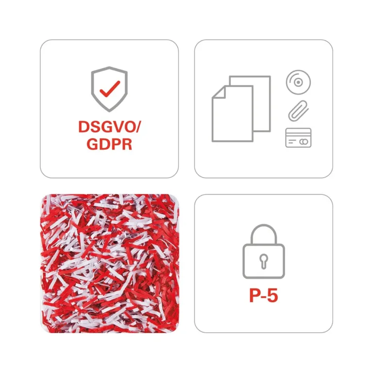 HSM shredstar X12pro 2x15 mm 26L valge dokumendipurustaja CD ja kaartide hävitamisega, 23 cm töölaius