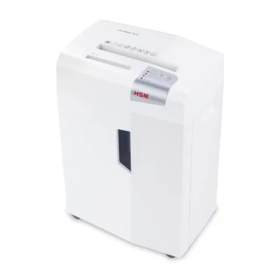 HSM shredstar X13 13-leheline 4x37 mm osakesteks lõikav dokumentide ja CD-de hävitaja 23 L hõbe/valge, 390x300x595 mm