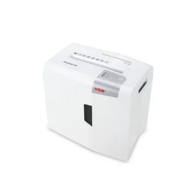 HSM Shredstar X5 4,5x30 mm valge/hõbedane paberipurustaja 18L, CD ja krediitkaartide hävitus, P-4 turbetase, 22 cm töölaius