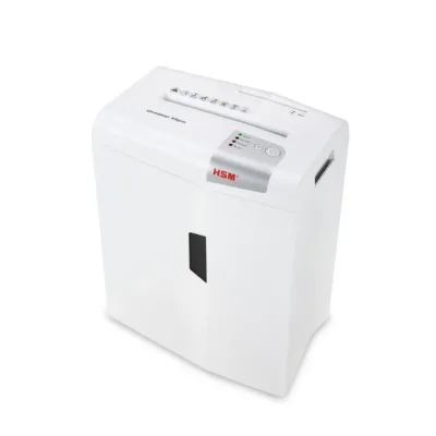 HSM shredstar X6pro 2x15 mm 22 cm P-5 paberihunt CD-de ja kaartide hävitamiseks, 20 L konteiner, hõbedane/valge