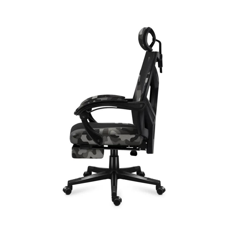 Huzaro Combat 5.0 Camo 61 cm lai, must/kamuflaaž võrgust mänguritool, pehmed käetoed, lamamisfunktsioon, jalatugi, kuni 140 kg – 7