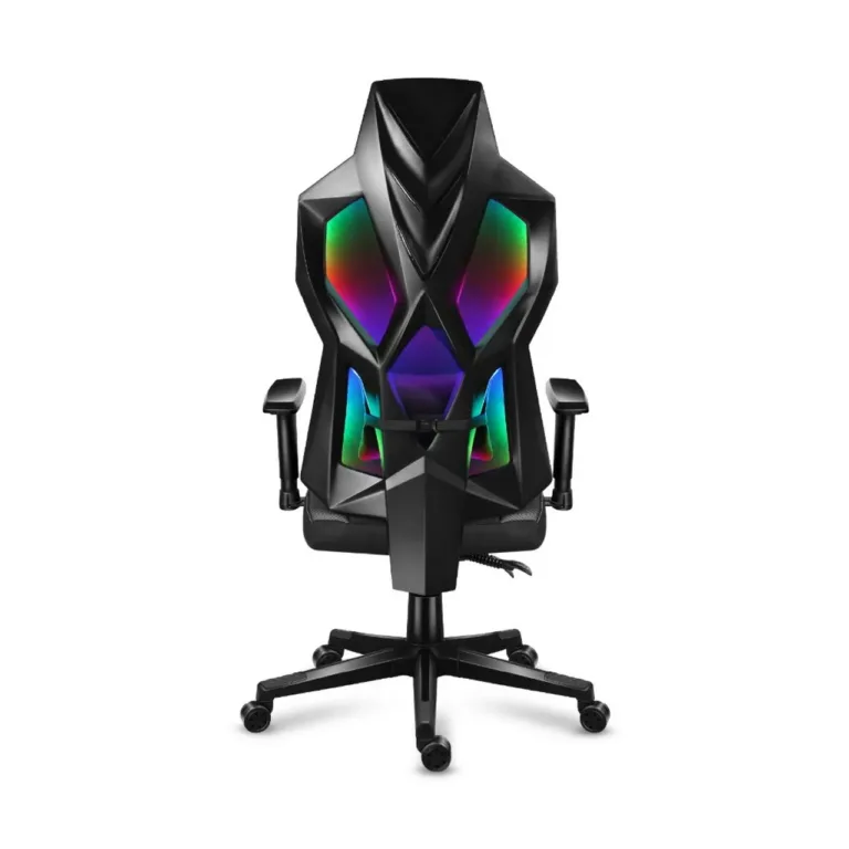 Huzaro Combat 6.2 Black RGB 48x70 cm võrgust ergonoomiline mänguritool, 140 kg kandevõimega, RGB valgustuse ja reguleeritavate käetugedega