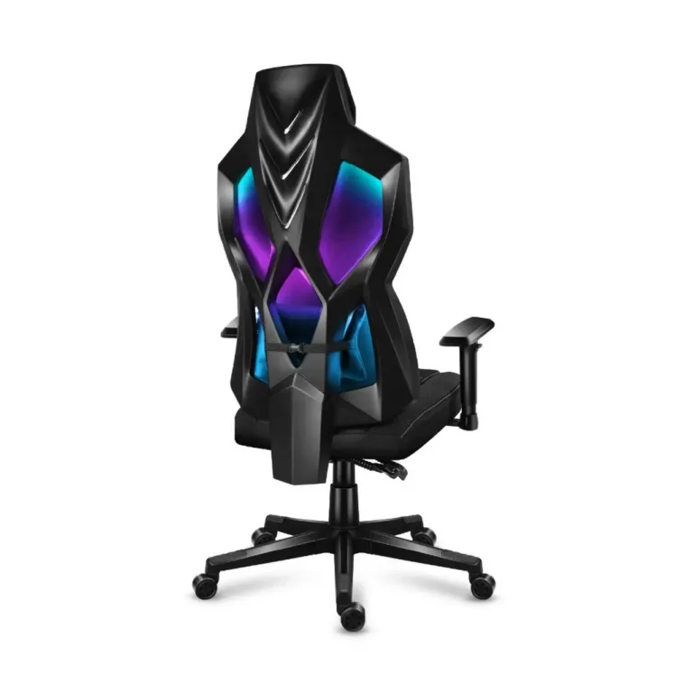 Huzaro Combat 6.2 Black RGB 48x70 cm võrgust ergonoomiline mänguritool, 140 kg kandevõimega, RGB valgustuse ja reguleeritavate käetugedega