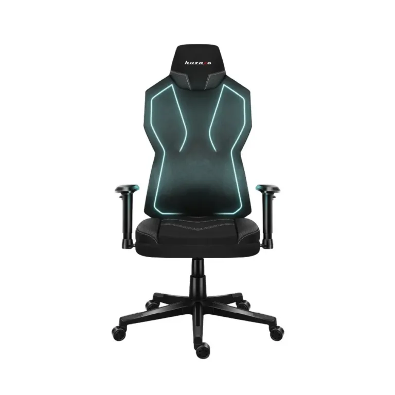 Huzaro Combat 6.2 Black RGB 48x70 cm võrgust ergonoomiline mänguritool, 140 kg kandevõimega, RGB valgustuse ja reguleeritavate käetugedega