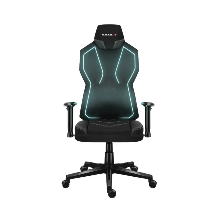 Huzaro Combat 6.2 Black RGB 48×70 cm võrgust ergonoomiline mänguritool, 140 kg kandevõimega, RGB valgustuse ja reguleeritavate käetugedega – 18