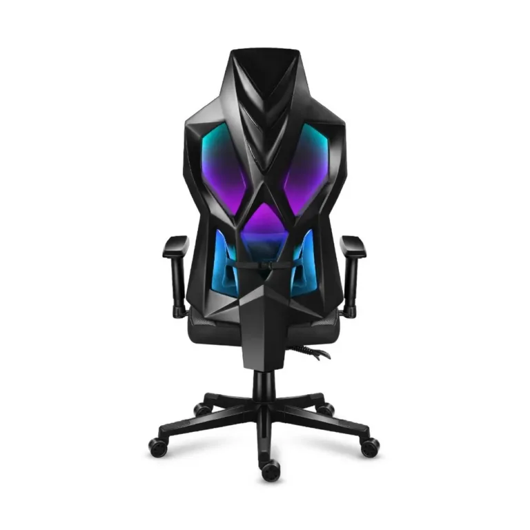 Huzaro Combat 6.2 Black RGB 48x70 cm võrgust ergonoomiline mänguritool, 140 kg kandevõimega, RGB valgustuse ja reguleeritavate käetugedega