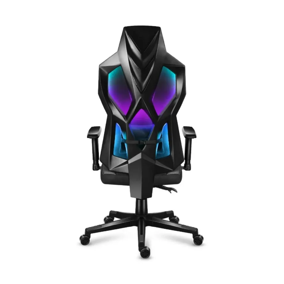 Huzaro Combat 6.2 Black RGB 48×70 cm võrgust ergonoomiline mänguritool, 140 kg kandevõimega, RGB valgustuse ja reguleeritavate käetugedega – 19