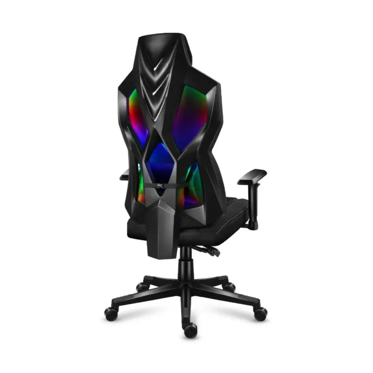 Huzaro Combat 6.2 Black RGB 48x70 cm võrgust ergonoomiline mänguritool, 140 kg kandevõimega, RGB valgustuse ja reguleeritavate käetugedega