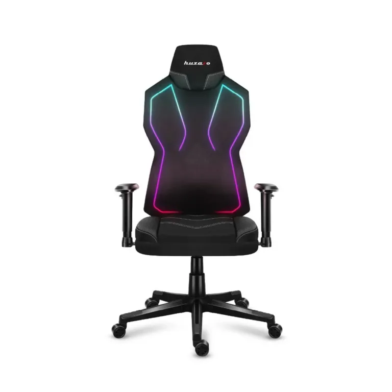 Huzaro Combat 6.2 Black RGB 48x70 cm võrgust ergonoomiline mänguritool, 140 kg kandevõimega, RGB valgustuse ja reguleeritavate käetugedega