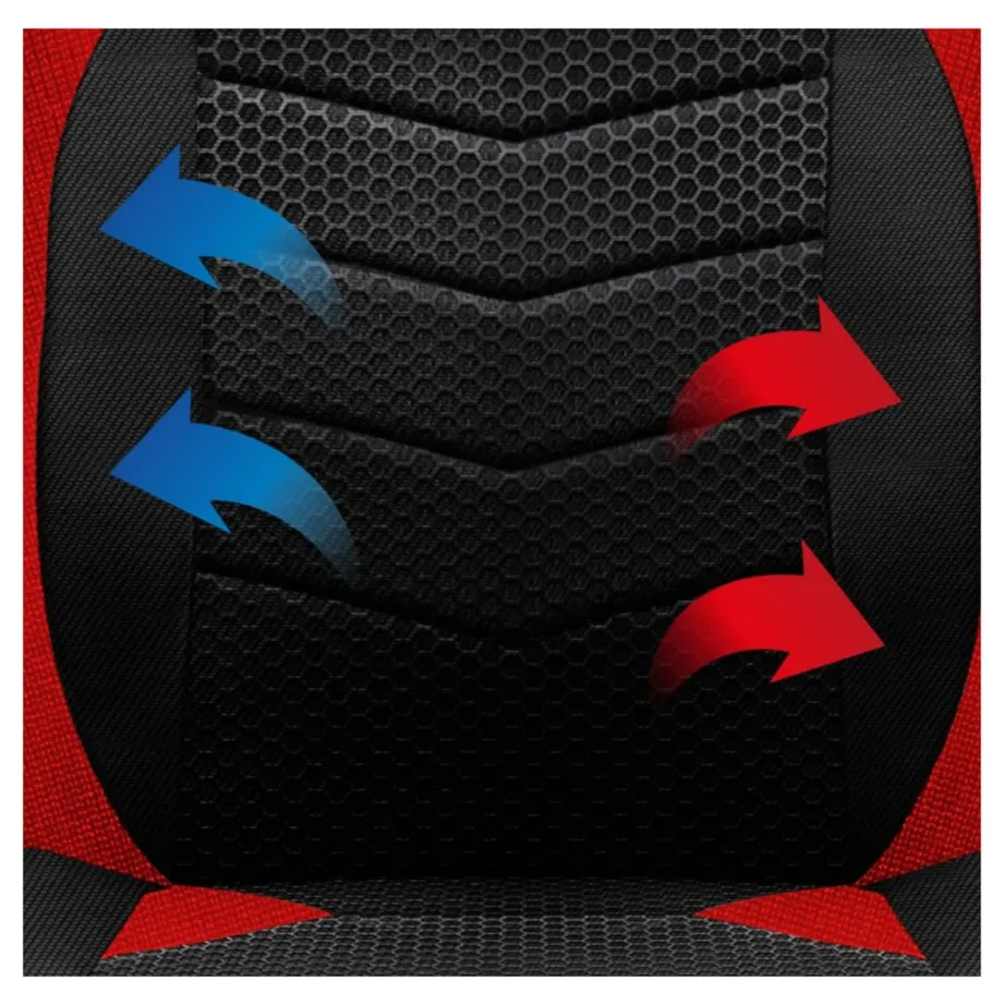 Huzaro FORCE 2.5 Red Mesh 68 cm ergonoomiline mänguritool, võrkkangast seljatugi ja iste, gaasitõste, maksimaalne kandevõime 130 kg – 14