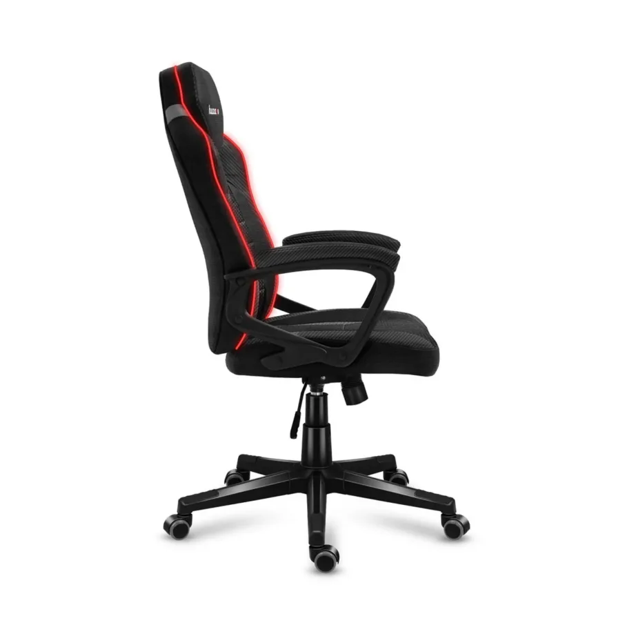 Huzaro Force 2.5 RGB Mesh, 68 cm laiune reguleeritav ergonoomiline mänguritool LED-valgustuse ja pehme võrkkangaga, must/hall, max 130 kg – 5