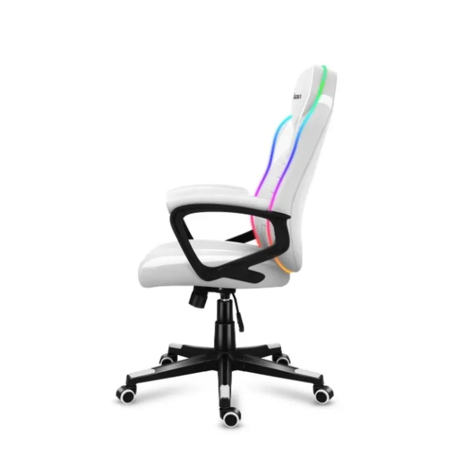 Huzaro Force 2.5 RGB White Mesh 68 cm valge kangast ergonoomiline gaming-tool, RGB valgustus, kõrguse reguleerimine, 130 kg kandevõime, pult kaasas – 9