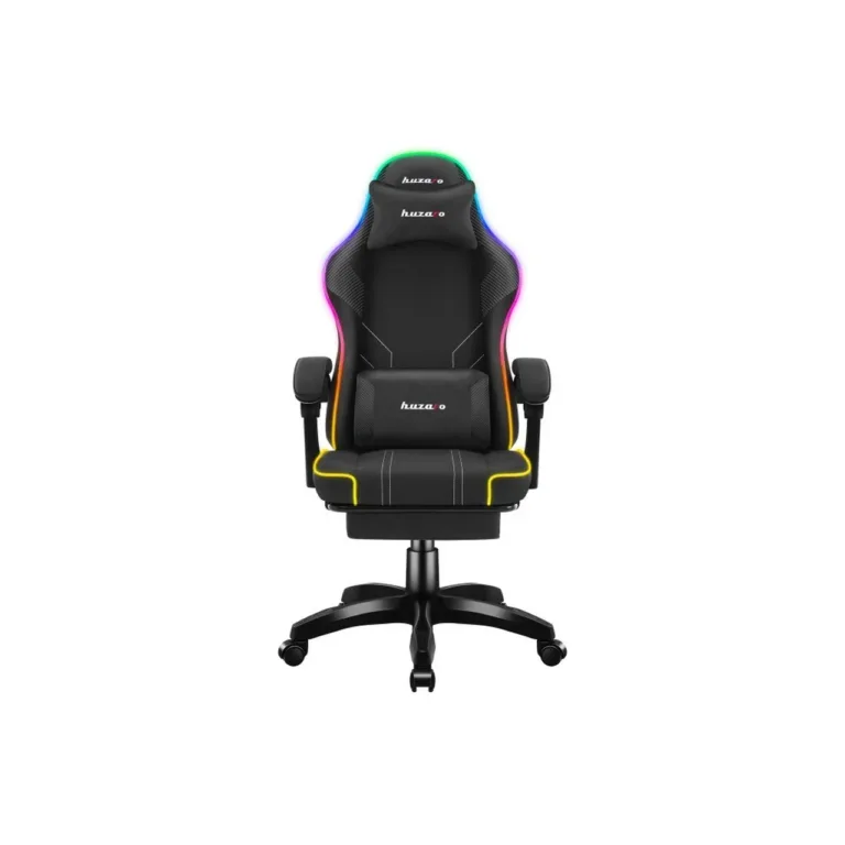 Huzaro Force 3.7 RGB Black 60 cm lai reguleeritav mänguritool valgustuse ja ergonoomilise disainiga