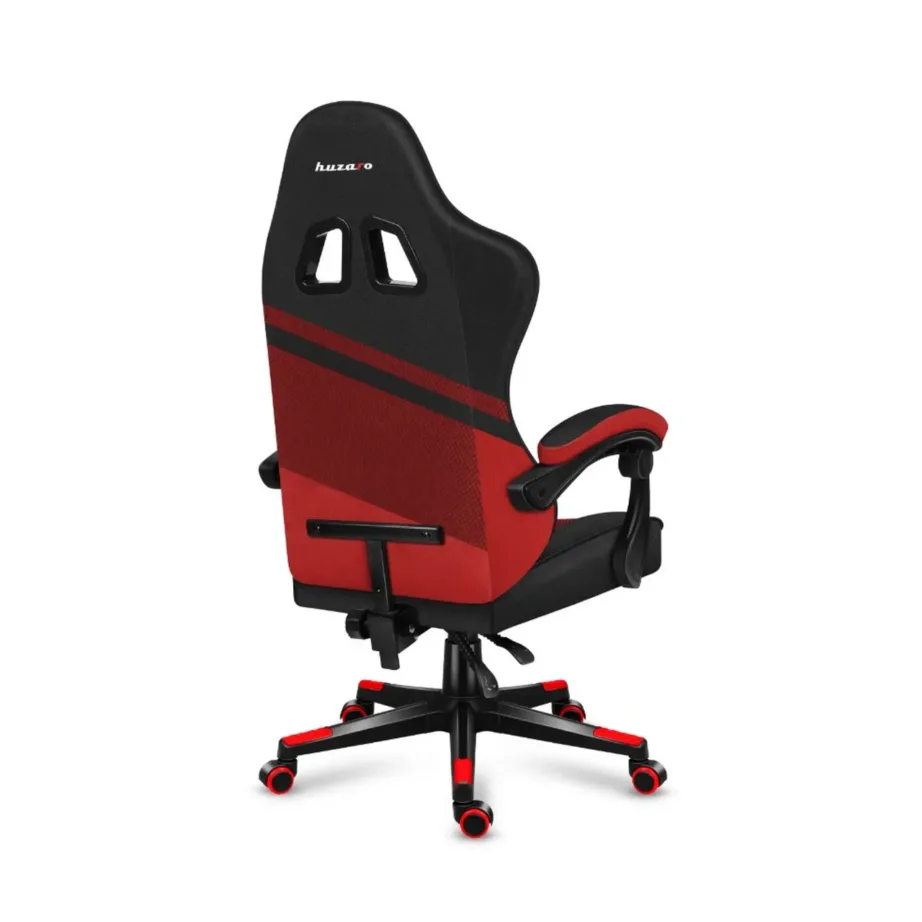 Huzaro Force 4.4 71 cm punane/must ergonoomiline võrgust kangaga gaming-tool, 130 kg, peatoe ja nimmetoega - 3