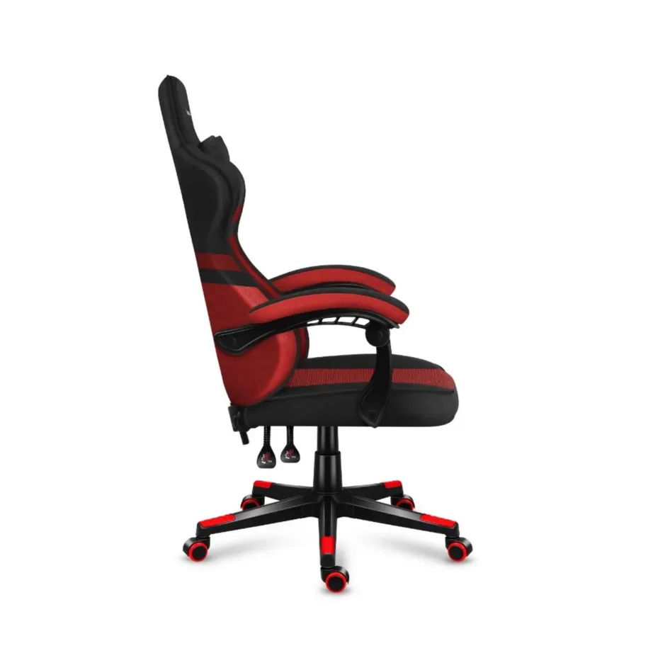 Huzaro Force 4.4 71 cm punane/must ergonoomiline võrgust kangaga gaming-tool, 130 kg, peatoe ja nimmetoega - 5