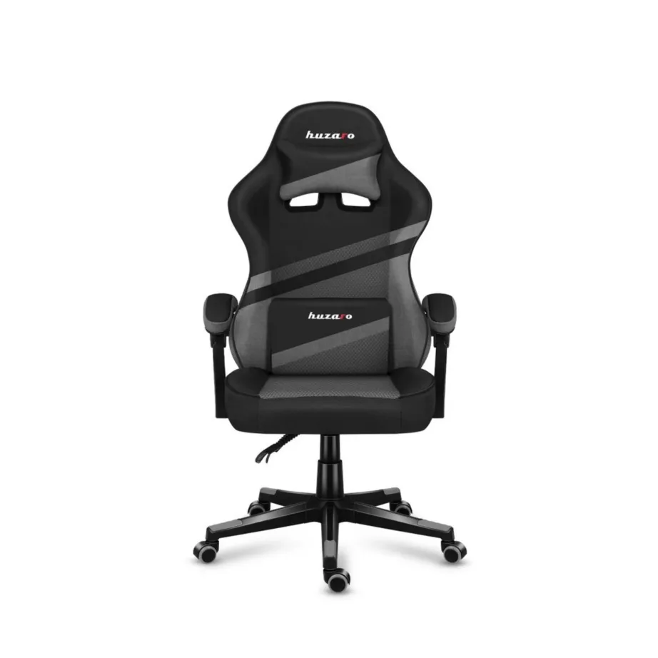 Huzaro Force 4.4 hall võrkriidest mänguritool 71x71x115–125 cm, ergonoomiline, reguleeritav kõrgus, pehmed käetoed, kaela- ja nimmepadjad, kandevõime 130 kg – 6