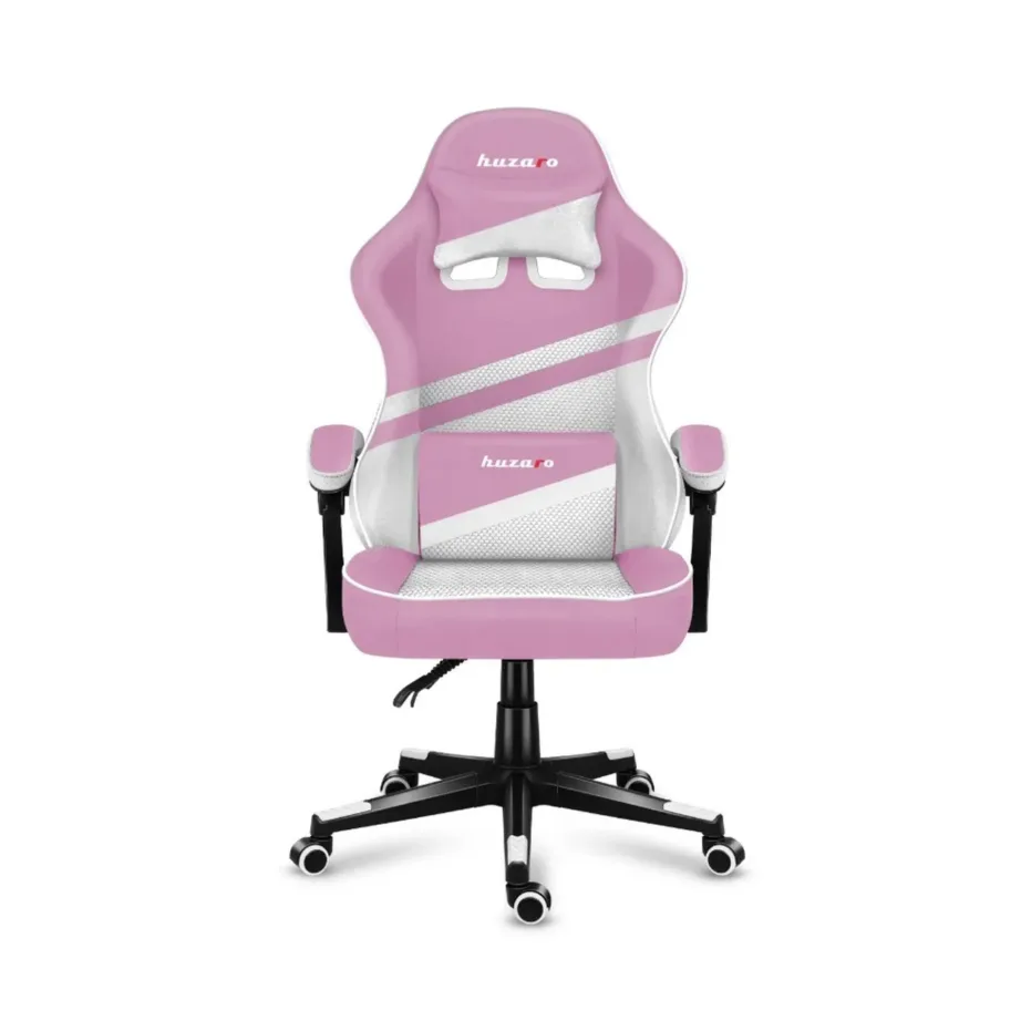 Huzaro Force 4.4 Pink Mesh 71 cm lai roosa/valge võrguga ergonoomiline mänguritool, terasraam, 130 kg kandevõime – 6