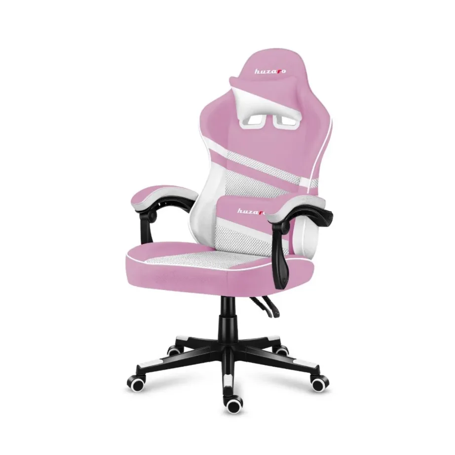 Huzaro Force 4.4 Pink Mesh 71 cm lai roosa/valge võrguga ergonoomiline mänguritool, terasraam, 130 kg kandevõime – 8