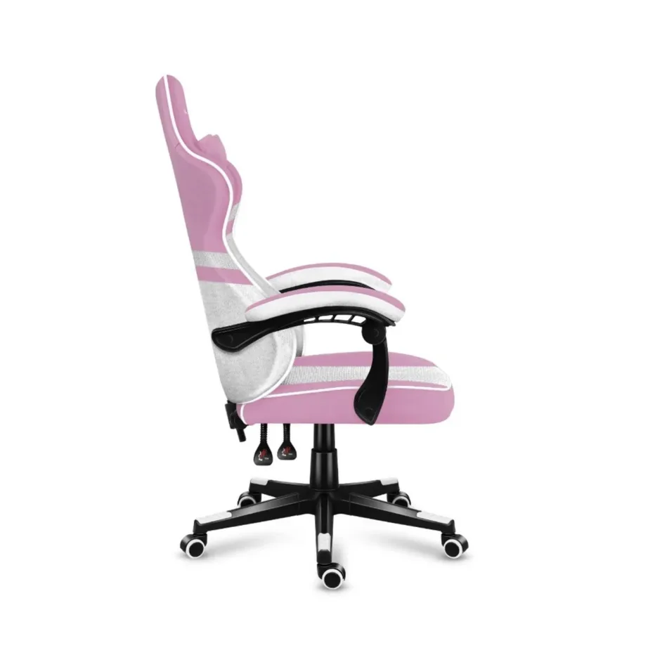 Huzaro Force 4.4 Pink Mesh 71 cm lai roosa/valge võrguga ergonoomiline mänguritool, terasraam, 130 kg kandevõime – 9