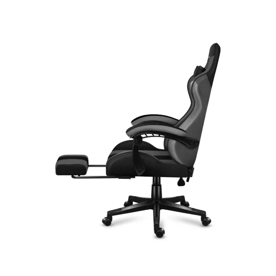 Huzaro Force 4.7 67 cm lai hall-must ergonoomiline mänguritool, hingav kangas, jalatugi, 140 kg kandevõime – 5