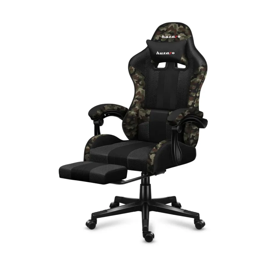 Huzaro Force 4.7 camo kangast mänguritool jalatoe ja nimmepadjaga, 67x50x113-123 cm, 140 kg – 4