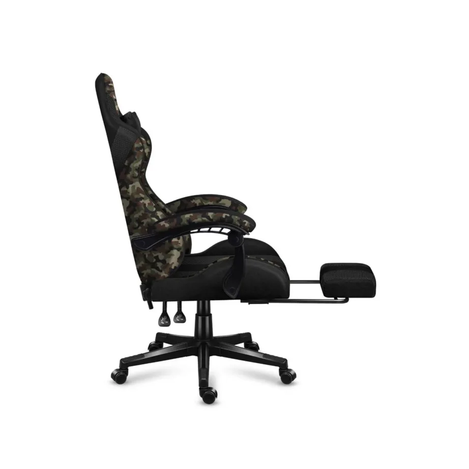 Huzaro Force 4.7 camo kangast mänguritool jalatoe ja nimmepadjaga, 67x50x113-123 cm, 140 kg – 5