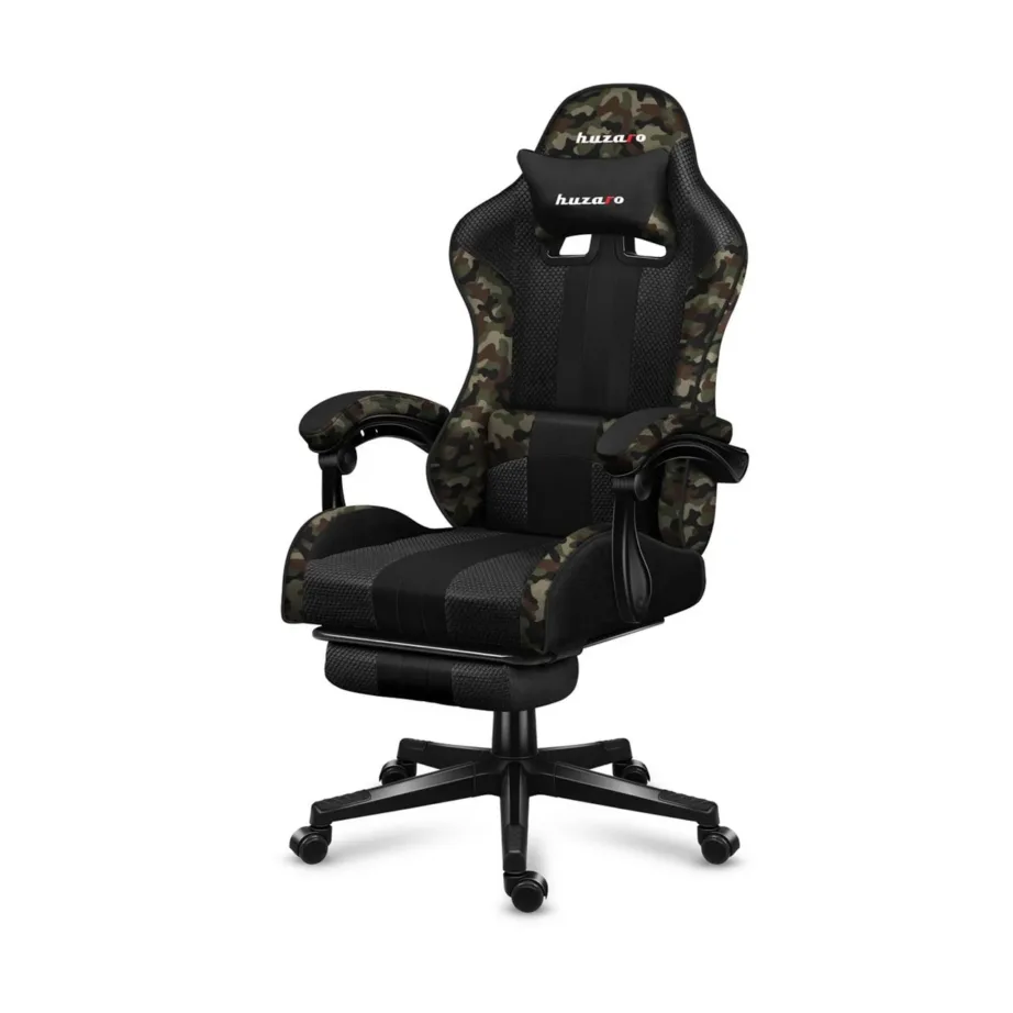Huzaro Force 4.7 camo kangast mänguritool jalatoe ja nimmepadjaga, 67x50x113-123 cm, 140 kg – 7