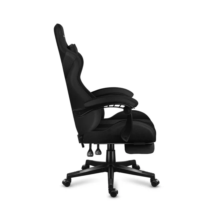 Huzaro Force 4.7 Carbon Mesh must 67 cm lai ergonoomiline mänguritool jalatoe ja pehme kangaga, 140 kg
