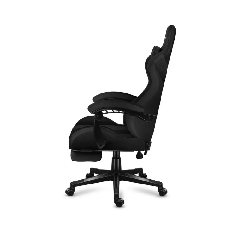 Huzaro Force 4.7 Carbon Mesh must 67 cm lai ergonoomiline mänguritool jalatoe ja pehme kangaga, 140 kg