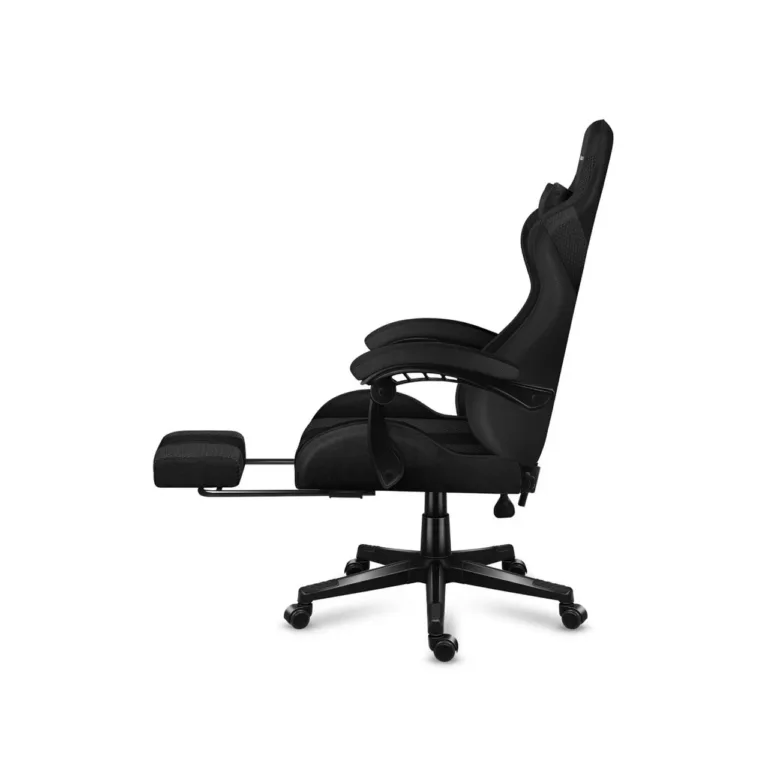 Huzaro Force 4.7 Carbon Mesh must 67 cm lai ergonoomiline mänguritool jalatoe ja pehme kangaga, 140 kg