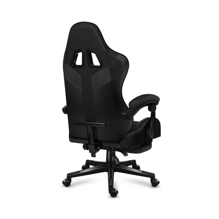 Huzaro Force 4.7 Carbon Mesh must 67 cm lai ergonoomiline mänguritool jalatoe ja pehme kangaga, 140 kg