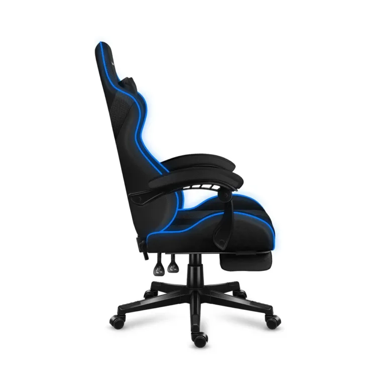 Huzaro Force 4.7 RGB Mesh 67 cm lai must kangast mänguritool jalatoe ja reguleeritava RGB valgustusega, max 140 kg