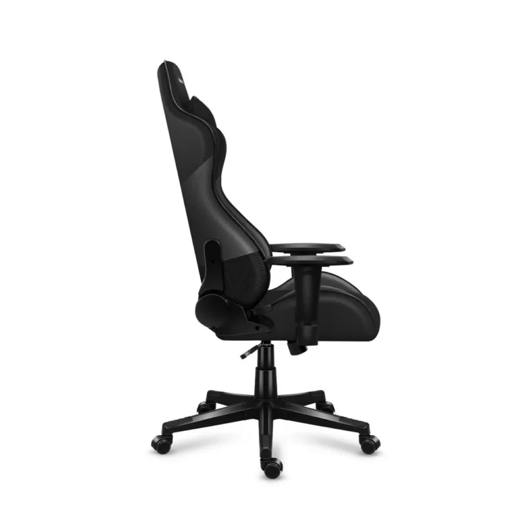 Huzaro Force 6.2 Carbon must mänguritool, hingav võrkkangas, ergonoomiline, reguleeritav kõrgus 44–53,5 cm, kallutatav seljatugi, maksimaalne kandevõime 130 kg