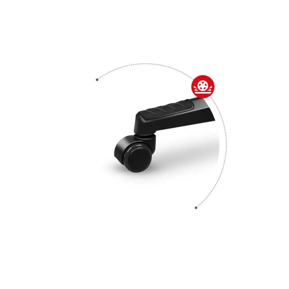 Huzaro Force 6.3 RGB Mesh 125–135 cm must/multicolor ergonoomiline PC mänguritool, valgustusega ja reguleeritava seljatoega, terasraam, 130 kg – 8