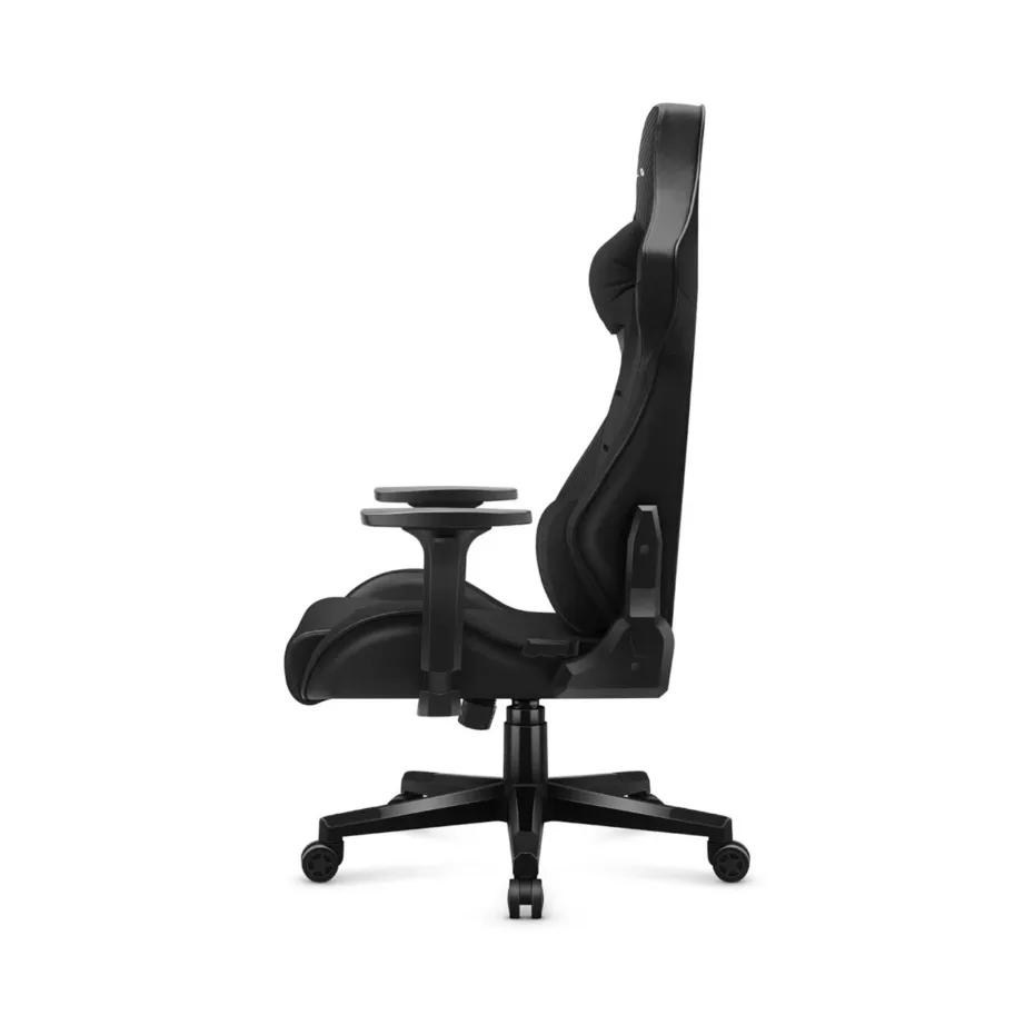 Huzaro Force 7.6 Black ergonoomiline mänguritool 126–136 cm kangas/vaht, must, kandevõime 150 kg – 2