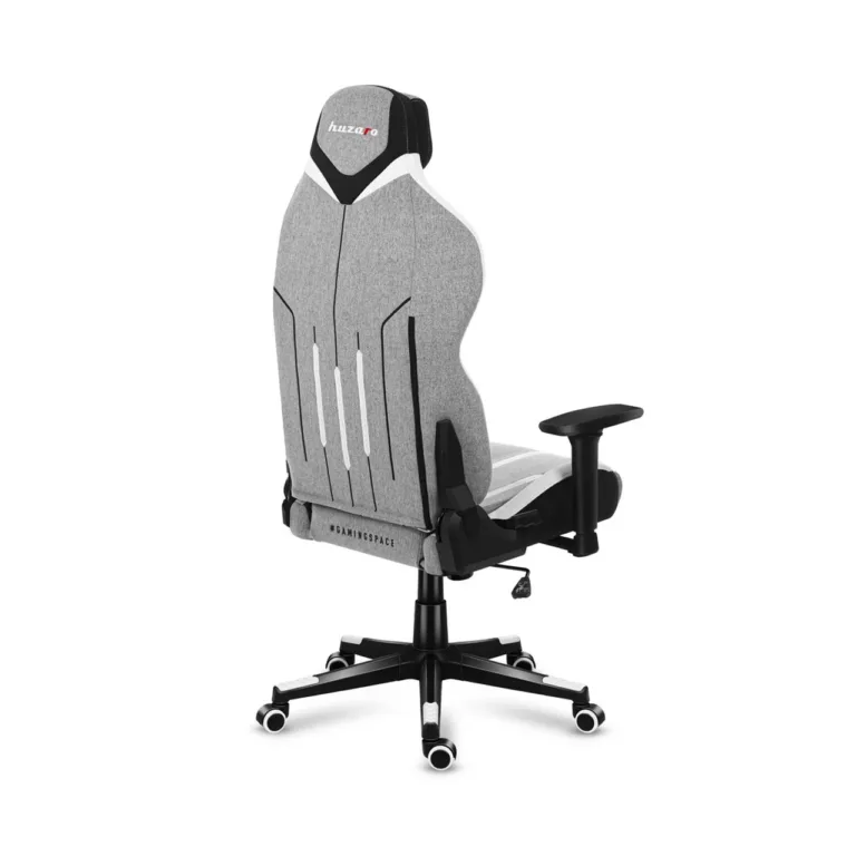 Huzaro Force 7.9 hall 128–138 cm ergonoomiline mänguritool, kangas, 150 kg, kallutatav seljatugi, reguleeritavad käetoed