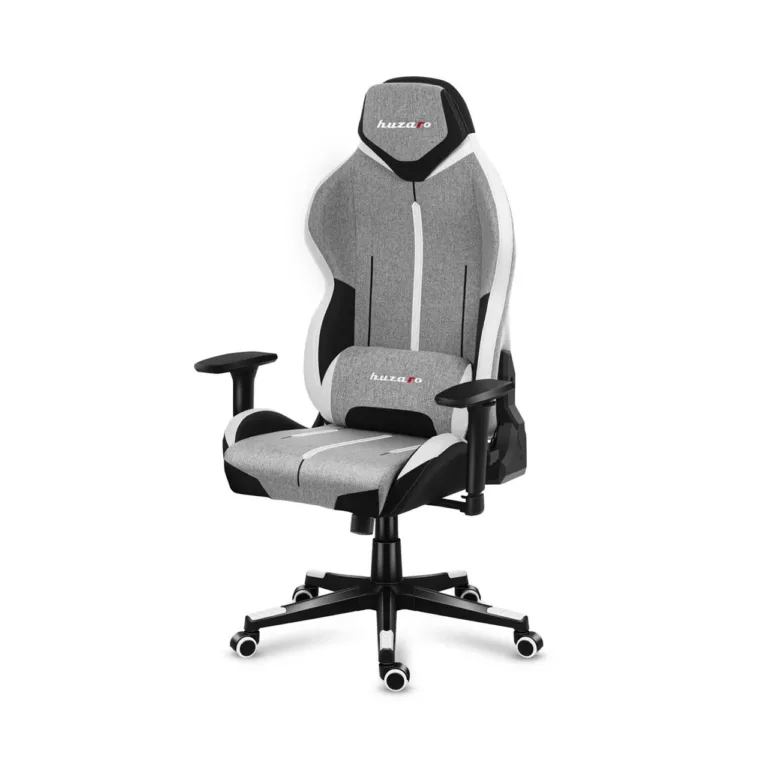 Huzaro Force 7.9 hall 128–138 cm ergonoomiline mänguritool, kangas, 150 kg, kallutatav seljatugi, reguleeritavad käetoed