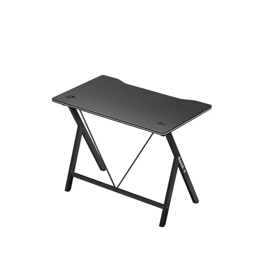 Huzaro Hero 1.4 Black 100x50x75 cm MDF/karboonviimistlusega mängurilaud kaabliavadega – 4