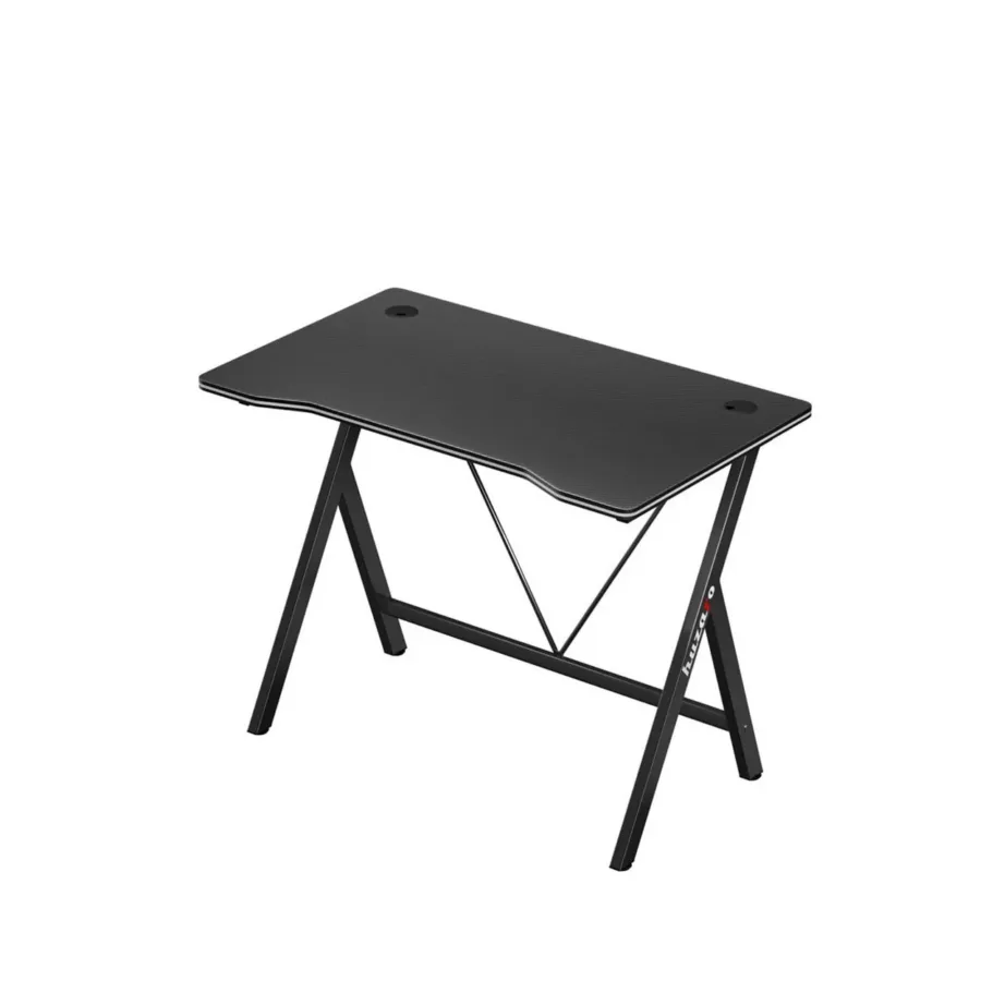 Huzaro Hero 1.4 Black 100x50x75 cm MDF/karboonviimistlusega mängurilaud kaabliavadega – 6
